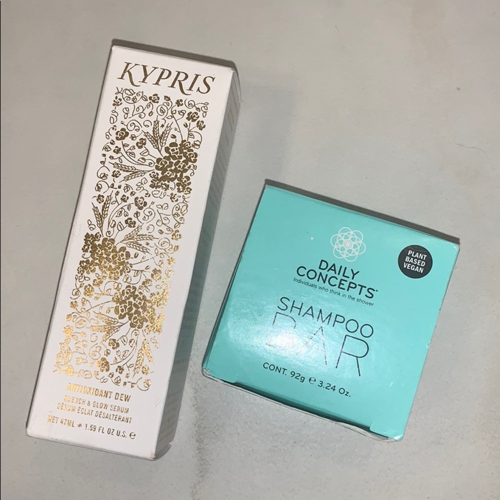 Bundle kypris glow serum and shampoo bar